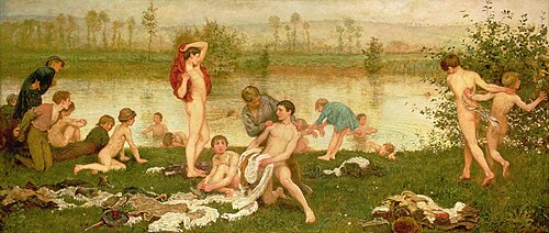 The Bathers, 1866, Frederick Walker