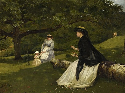 Mother with a baby and a nursemaid, 1866, Frederick Walker