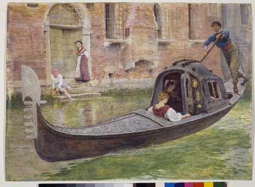 The Gondola, 1868, Frederick Walker
