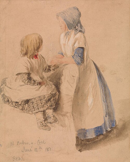 Welsh Children, 1851, Frederick William Hulme