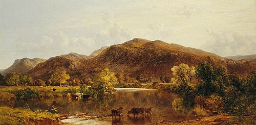 Landscape with Cows, 1853, Frederick William Hulme