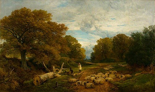 Scene in Sussex, 1867, Frederick William Hulme