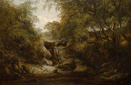 Waterfall, 1870, Frederick William Hulme