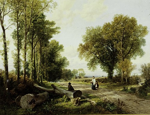 The Sunday Morning Walk, 1863, Frederick William Hulme