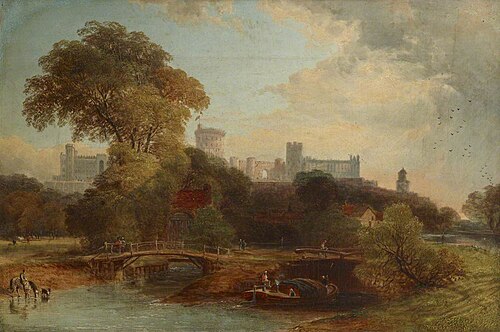 View of Windsor Castle, 1850, Frederick William Hulme