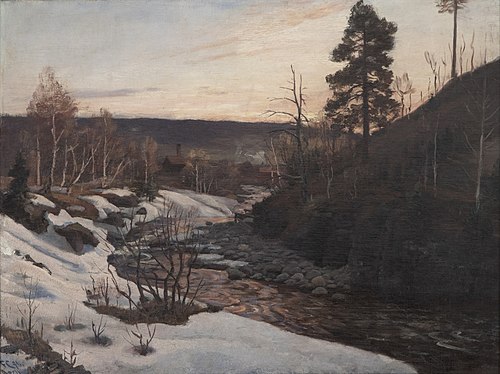 Vårbilde. Skurva., 1891, Fredrik Jonas Lucian Botfield Collett