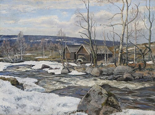 Den gamle stampe, 1906, Fredrik Jonas Lucian Botfield Collett