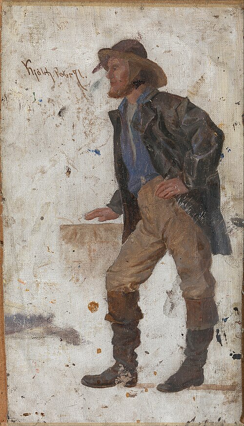 Fisherman, 1871, Fredrik Jonas Lucian Botfield Collett