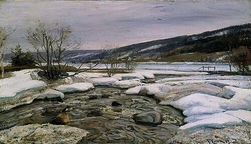Fra Mesnas utløp, 1889, Fredrik Jonas Lucian Botfield Collett
