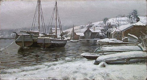 From the Harbour in Porsgrunn, 1901, Fredrik Jonas Lucian Botfield Collett