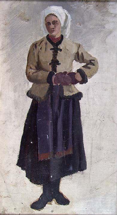 Woman in local Costume, 1875, Fredrik Jonas Lucian Botfield Collett