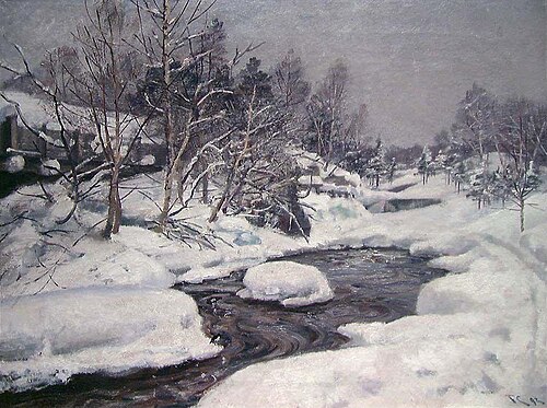 New Snow, 1892, Fredrik Jonas Lucian Botfield Collett