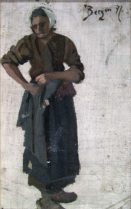 Study of old Woman, 1877, Fredrik Jonas Lucian Botfield Collett