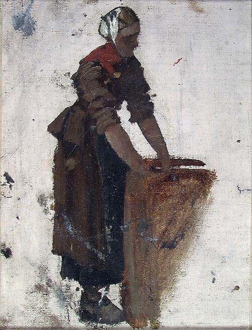 Charwoman, 1875, Fredrik Jonas Lucian Botfield Collett