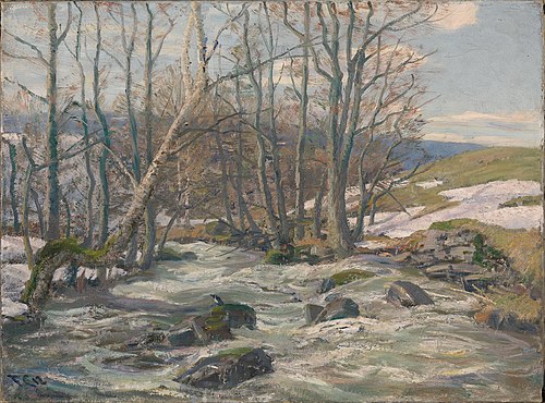 Spring at Mesna, 1912, Fredrik Jonas Lucian Botfield Collett