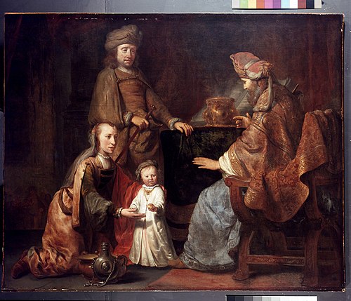 The Infant Samuel brought by Hanna to Eli, 1660, Gerbrand van den Eeckhout