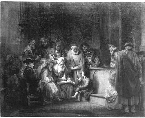 The twelve year old Christ in the temple with the doctors, 1662, Gerbrand van den Eeckhout