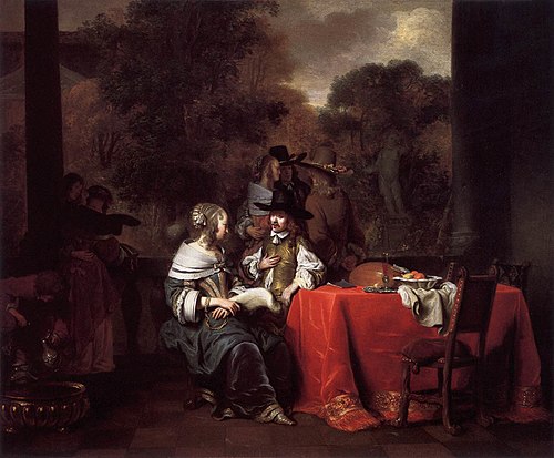 Party on a Terrace, 1652, Gerbrand van den Eeckhout
