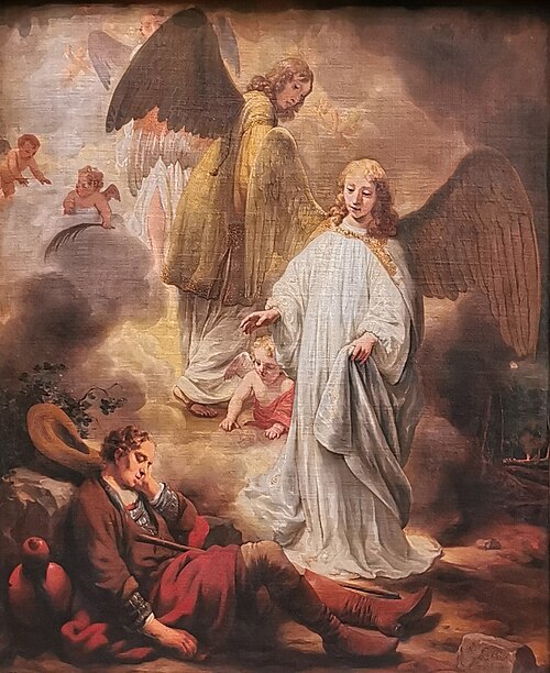 Jakobs Traum von der Himmelsleiter, 1669, Gerbrand van den Eeckhout