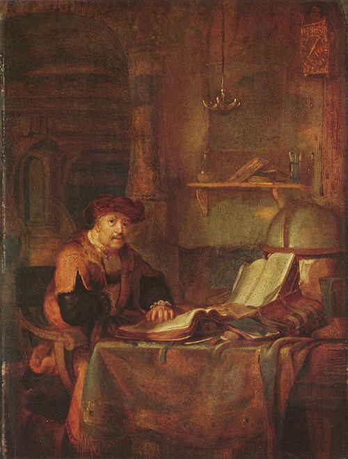 A Scholar in his Studio, 1641, Gerbrand van den Eeckhout