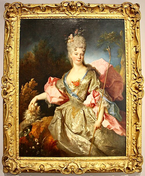 Portrait d'une femme en Astrée, probablement Mary Josephine Drummond, Condesa de Castelblanco, 1711, Nicolas de Largillière
