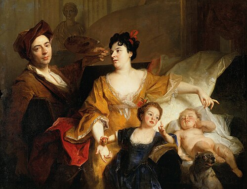 Portrait de la famille de l'artiste, 1704, Nicolas de Largillière