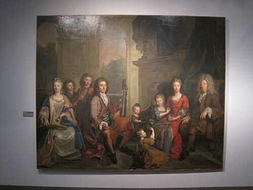 Portrait de la famille Boutin de Diencourt, 1713, Nicolas de Largillière