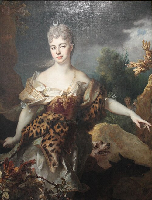 Portrait de femme en Diane, 1714, Nicolas de Largillière