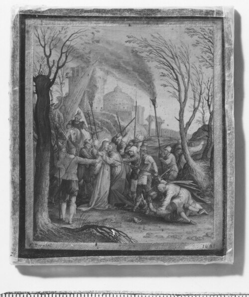 Scener ur Kristi liv (Kristus förrådes), 1631, Friedrich Brentel