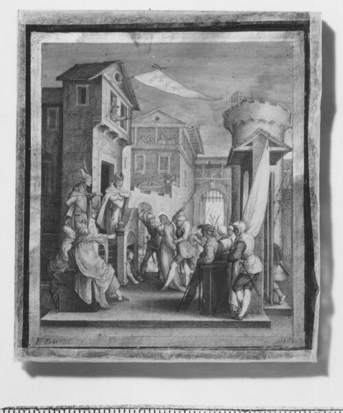 Scener ur Kristi liv (Kristus tillfångatages), 1631, Friedrich Brentel
