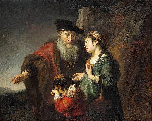 The banishment of Hagar and Ishmael (Genesis 21:14), 1642, Govert Flinck