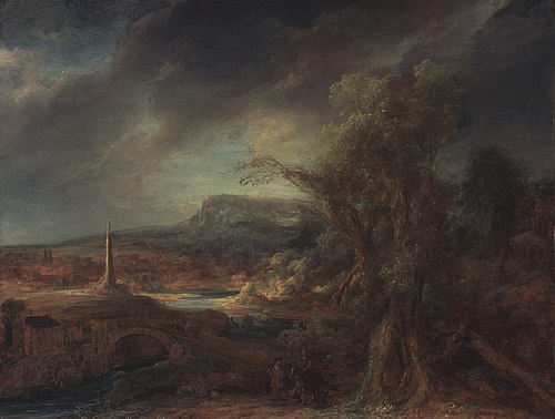 Landscape with Obelisk, 1638, Govert Flinck