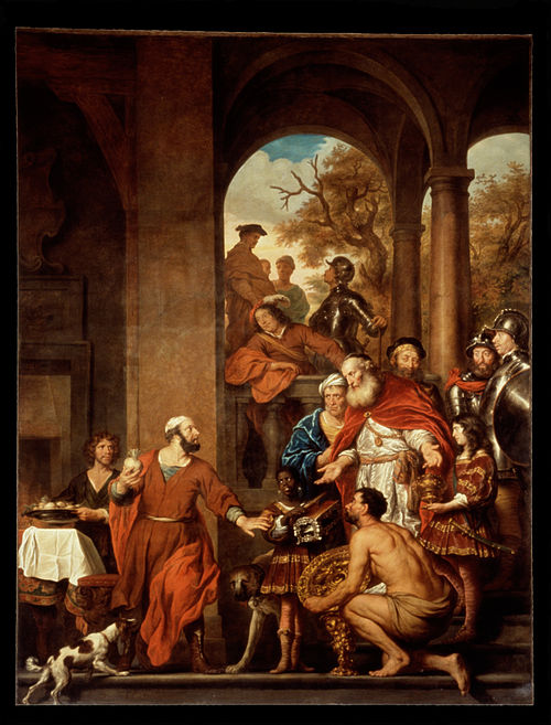 Marcus Curius Dentatus refuses the gifts of the Samnites, 1656, Govert Flinck
