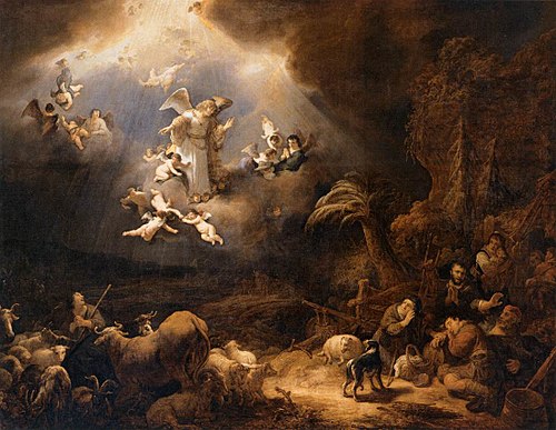 Angels Announcing Christ's Birth to the Shepherds, 1639, Govert Flinck