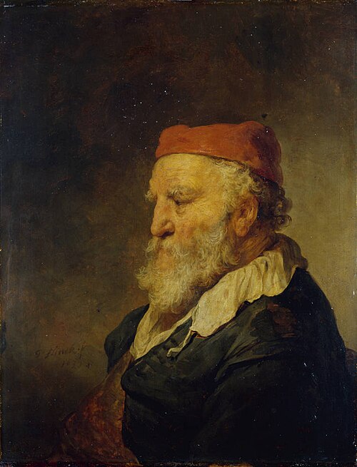 Old man with a red cap, 1639, Govert Flinck
