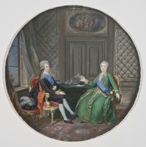 King Gustavus III and Catherine II of Russia in Fredrikshamn 1783, 1784, Cornelius Høyer