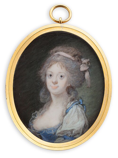 Portrait of a young lady, , Cornelius Høyer