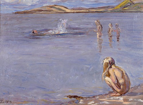 Børnene bader, 1908, Fritz Syberg