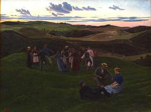 Evening Play in Svanninge Hills, 1900, Fritz Syberg