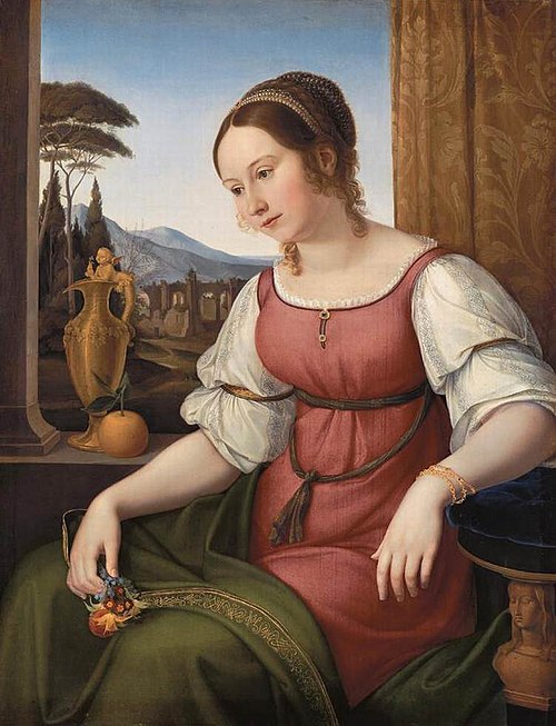 Portrait of a Young Roman Woman (Angelina Magtti), 1818, Wilhelm von Schadow