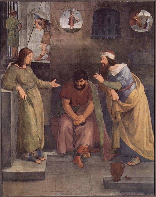 Joseph interpreteting the Dreams in Peison, 1816, Wilhelm von Schadow