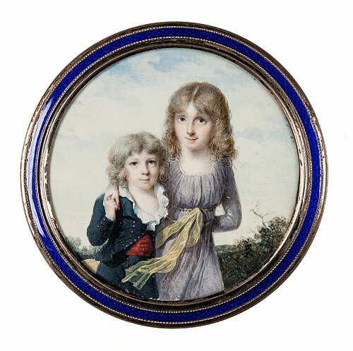 Two children, , Jean-Baptiste Isabey