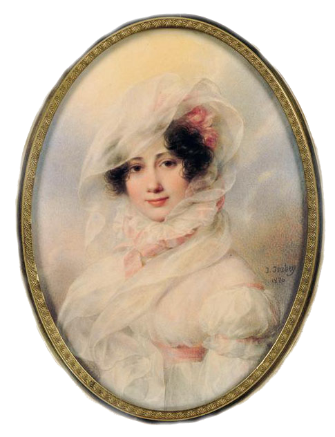 Portrait présumé de la princesse Bagration, 1820, Jean-Baptiste Isabey