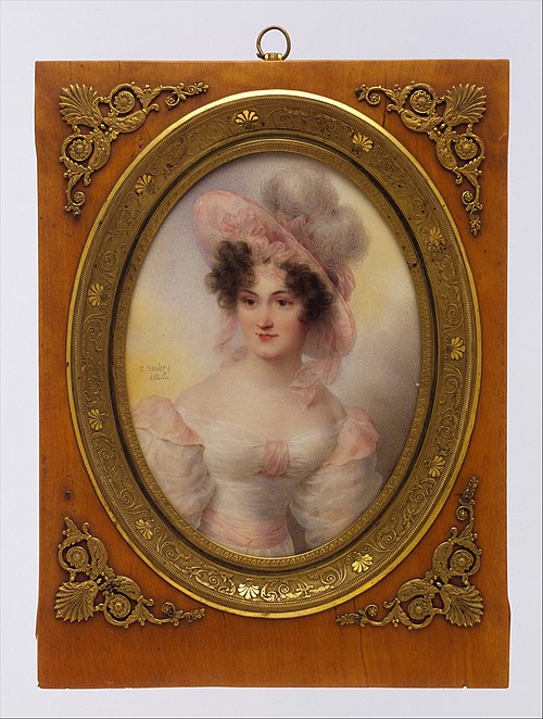 Mrs. Rufus Prime (Augusta Temple Palmer, 1807–1840), 1828, Jean-Baptiste Isabey