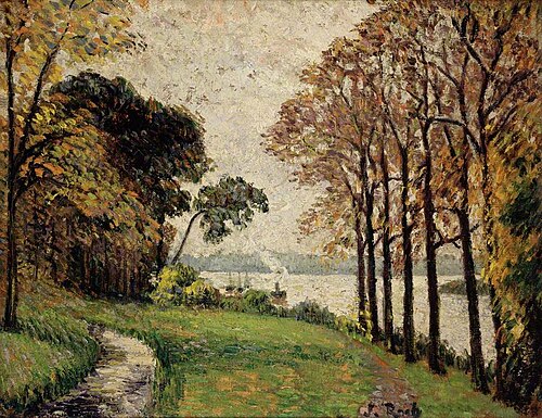 View at Hemiksem, 1894, Félix Pissarro