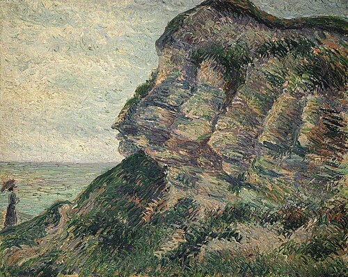 Woman walking on a Headland, 1894, Félix Pissarro
