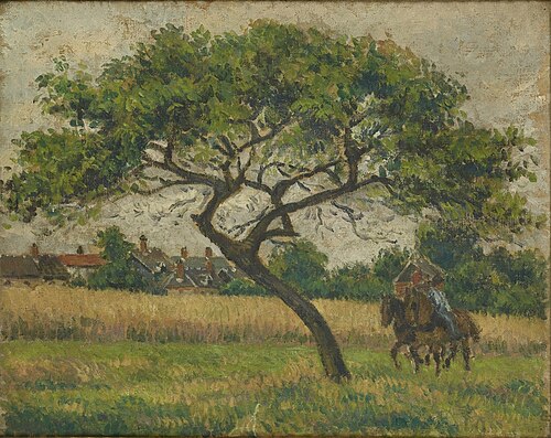 Landscape with Riders, , Félix Pissarro