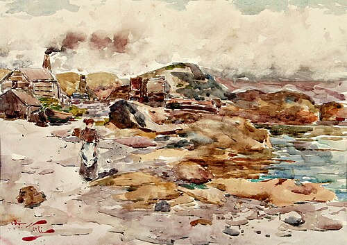 Coastal Landscape, , Girolamo Pieri Nerli