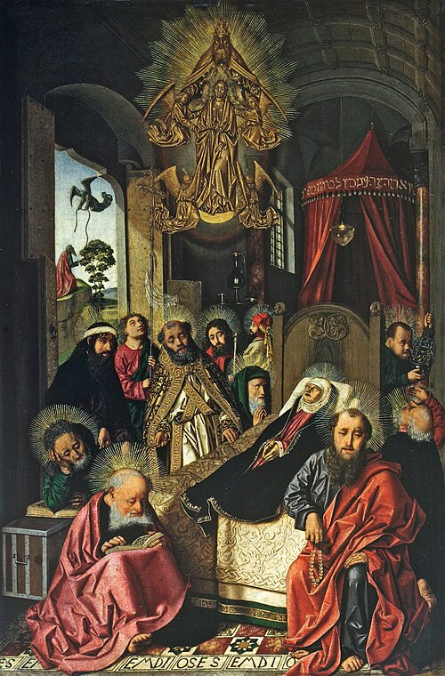 Death and Assumption of the Virgin Mary, 1472, Bartolomé Bermejo