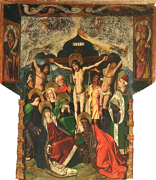 Calvary from altarpiece of Sainte Engratia from altarpiece of Sainte Engratia, 1477, Bartolomé Bermejo